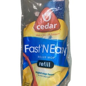 NEW - O Cedar Pro Scrub 10" Roller Mop Refill Wave Sponge Head Replacement Slide